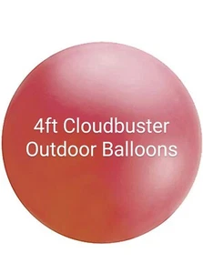 4 Ft Red Original Toy-Tex Chloroprene Cloudbuster Balloon from Pioneer Japan - Bild 1 von 3