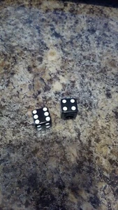 Schwarze Würfel Fahrrad Motorrad Ventilschaftkappen - Bild 1 von 1