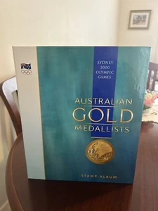 Sydney 2000 Olympic Games Australian Gold Medallists Stamp Album - Picture 1 of 1