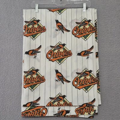 Sábanas planas ajustadas de béisbol Bibb MLB Baltimore Orioles 1996 de colección gemelas hechas en EE. UU. Foto 1 de 4
