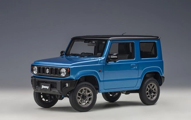 Autoart Suzuki Jimny JB64 brisk blue metallic black roof 2018 1/18 78502