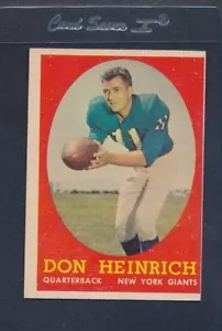 1958 Topps #083 Don Heinrich Giants VG/EX *469 - Picture 1 of 1