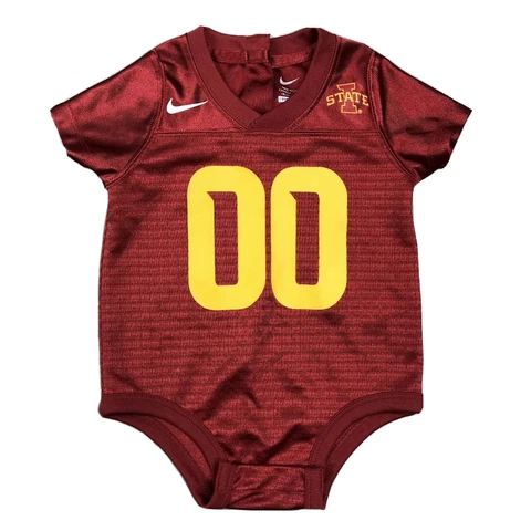 Nike Iowa State Cyclones Infant 3-6 Months Baby Bodysuit Red Football Jersey🌪️ Cover