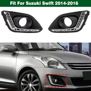 DRL LED Fog Lamp Daytime Running Light Turn Signal For Suzuki Swift 2014-2016 - Picture 1 of 11