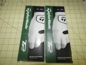 2 Taylor Made TP Flex Mens LH XL Golf Gloves White GOES ON LEFT HAND - Picture 1 of 3