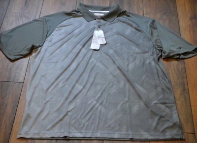 SUNFLOW MotionFlow Easy Care GRAND SLAM Performance Golf Shirt Gray Big & Tall - Image 1 of 2