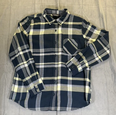 Alpine Design Flannel Shirt Mens Large Blue White Plaid Long Sleeve Button Up - Image 1 of 4