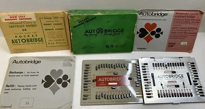 Antique Original 1950’s Art Deco Autobridge Playing Board Game Bundle Set - Image 1 of 4