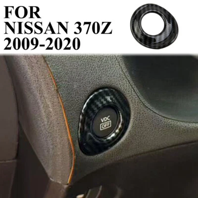​Consola central interior estilo fibra de carbono ESP botón cubierta embellecedor para Nissan 370Z Foto 1 de 4