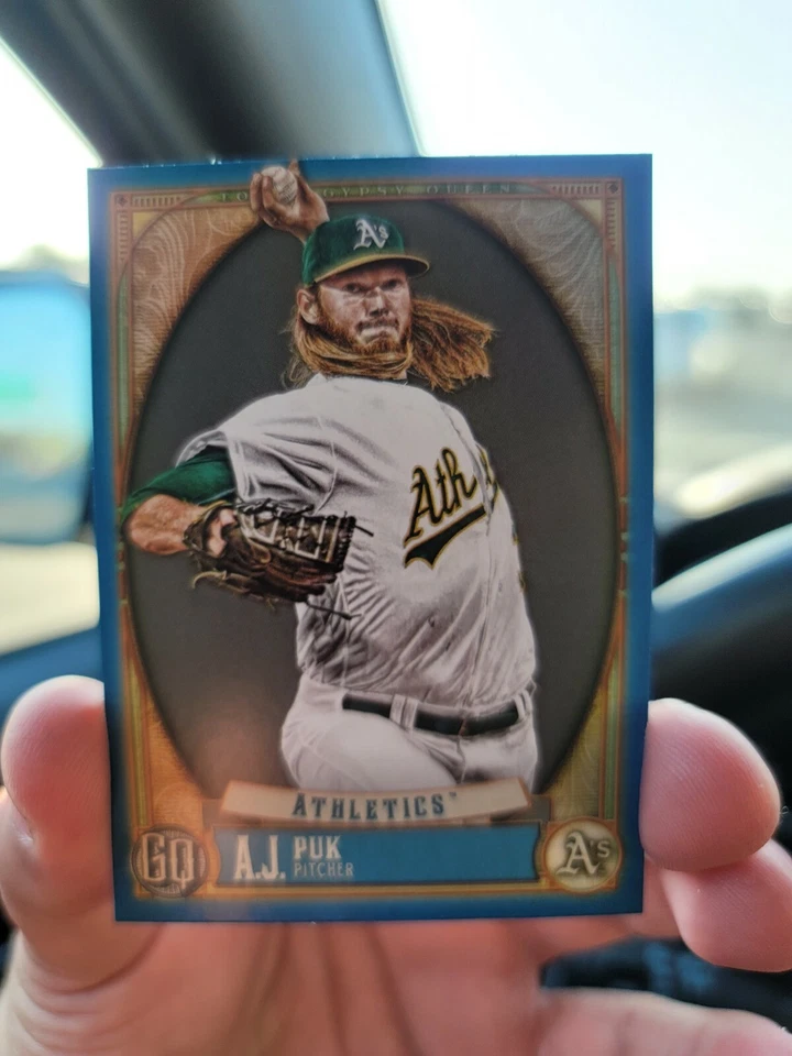 2021 Gypsy Queen (Topps) "AJ PUK" Blue Parallel #183, 059 /150 - Image 1 of 3