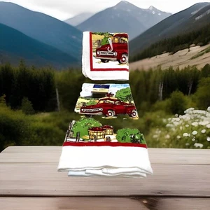 Manzana Cosecha - Toalla de cocina y 2 paños de cocina fregadores Juego de 3 piezas de manzana de otoño - Imagen 1 de 3