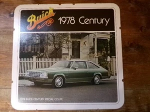 Letrero litográfico promocional publicidad Buick Century 1978 sala de exposición concesionario de autos vintage - Imagen 1 de 6