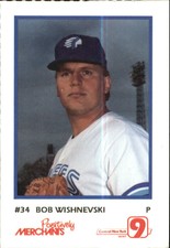 1990 Syracuse Chiefs Merchants Bank #30 Bob Wishnevski