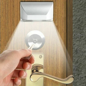 PIR Wireless Auto Infrared IR Sensor Motion Detector Keyhole 4 LED Light lamp DE - Picture 1 of 6