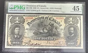PMG XF-45 EPQ - DOMINION OF CANADA 1898 $1 ONE DOLLAR LARGE SIZE NOTE - Picture 1 of 7