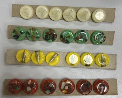 Handmade Buttons Mixed Bundle Resin Circular Pen Nibs Stones 9 - Image 1 of 4