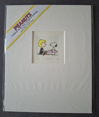 Peanuts/Snoopy Radierung "Schroeder's Piano" limitiert - Bild 1 von 4