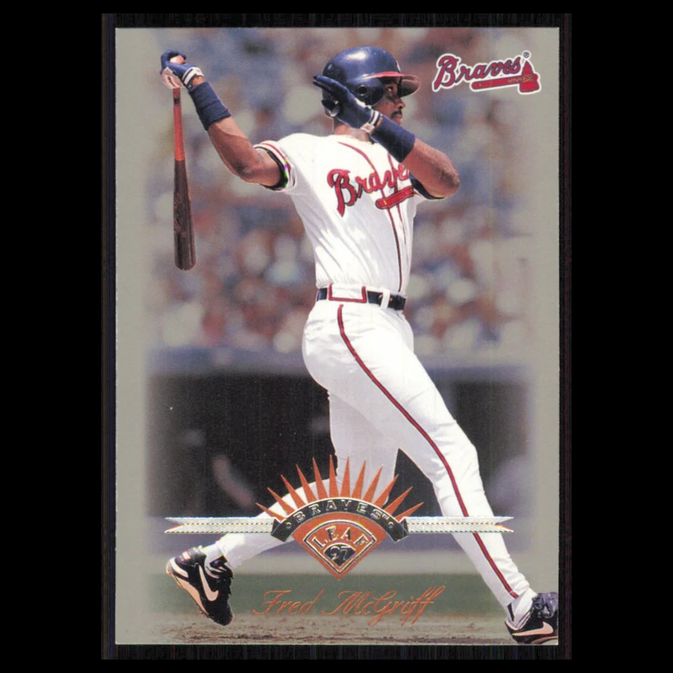 Fred McGriff #97 1997 Leaf Atlanta Braves Baseball Card MLB NM - Image 1 of 3