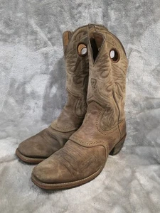 Ariat Heritage Roughstock Brown Leather Cowboy Boots Mens Size 8.5 D 10002230 - Picture 1 of 11