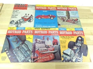 Lot Of 6 Mixed Hotrod Parts Illustrated 1963 1965 Car Magazines Racing Muscle - Picture 1 of 17