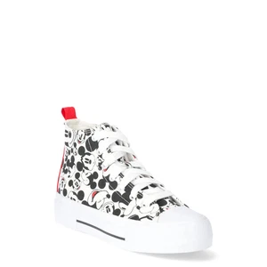Disney Women's Mickey Mouse High-Top Lace-Up Sneakers, Size 8, Medium Width - Picture 1 of 5