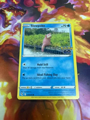 Slowpoke 019/078 Pokémon GO Regular NM-Mint Pokémon Card TCG - Image 1 of 4