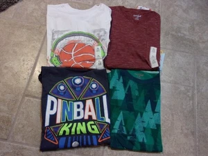 Cat & Jack Jungen Shirts XL (16) 4 Kurzarmshirts Target Neu mit Etikett - Bild 1 von 1