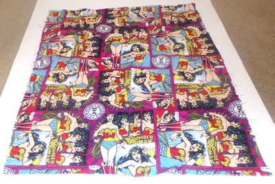 Wonder Woman Fat Quarter 18" x 21" tela acolchada Warner DC Comics Originales Foto 1 de 4