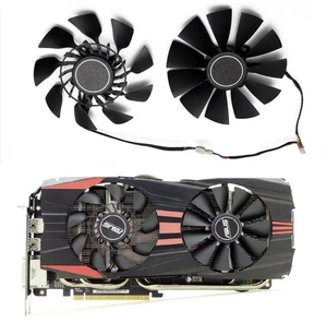 Pair Fans Cooler Fan For ASUS GTX 760 780 R9 280 290 280X 290X 390 390X GTX970 - Picture 1 of 6