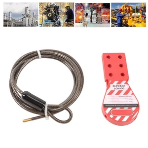 Tagout Cable Lock Rugged Reliable Rustproof 6 Hole Stainless Steel Cable Lock CB - Afbeelding 1 van 24