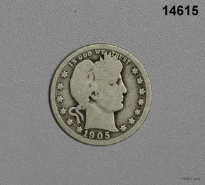 1905 BARBER QUARTER VG NICE! #14615 - Picture 1 of 2