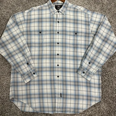 Double RL Ralph Lauren Mens XL Plaid Long Sleeve Shirt Button Down Workwear - Image 1 of 4