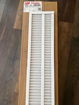 Filtro de ar MERV 8 9 x 36 x 1" (tamanho nominal) caixa de 12 | AAF 173-11-08E36A - Imagem 1 de 3