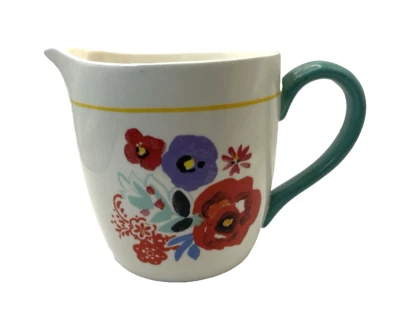 Pioneer Woman Liquid Measuring Cup Floral 4 Cup 1 QT Ceramic CLEAN Big Coffee - Image 1 of 4