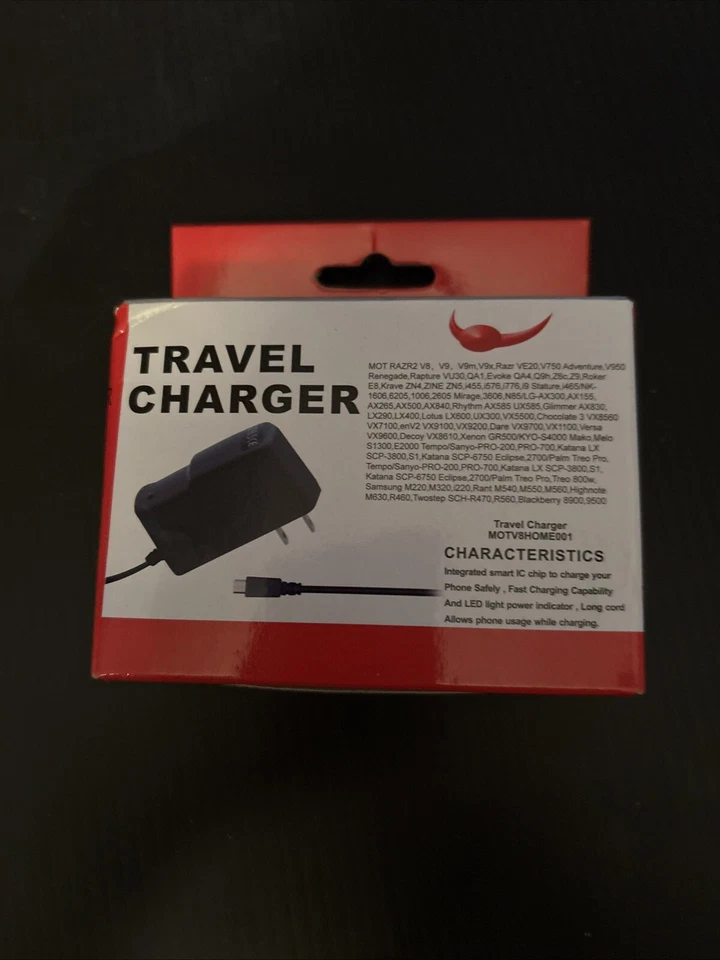 Home Wall Travel Charger For  Motorola RAZR2 V8 V9 And More - Image 1 of 1