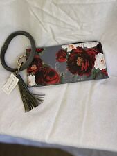 Avenue 9 Wristlet floral with tassel new with tags