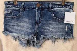 Women's O'Neill Bowe Denim Distressed Cut Off Short Shorts Size 6 - Picture 1 of 9