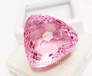 95 Ct Color Change Alexandrite Football Carving Shipping Trillion Loose Gemstone - Picture 1 of 5