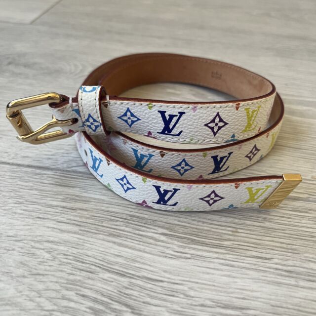 Multicolor Genuine Leather LV men's belts