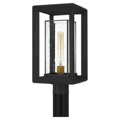 Luz de poste de cabeza única para exteriores Quoizel Infinger de 18" de alto modelo: INF9009EK Foto 1 de 4