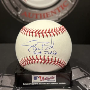 Shane Bieber Signed ROMLB Baseball w/ Not Justin Beckett BAS COA Guardians - Picture 1 of 2