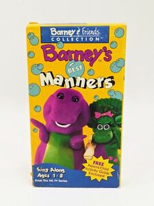 Barney's Best Manners Sing Along Ages 1-8 VHS