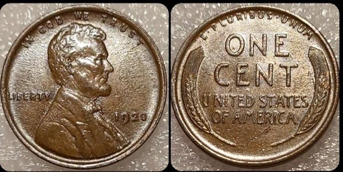1920 P Lincoln Cent Wheat Penny  High Grade Nice As Pictured Cover