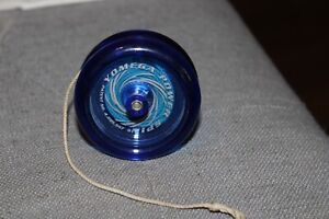 Yomega Power Spin blue yoyo with string