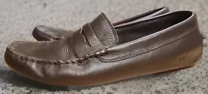 Lacoste Concour Driving Style Loafer Brown, Size 9 Soft Comfortable Style Rich - Picture 1 of 13