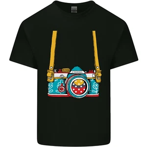 T-Shirt Per Bambini Con Fotocamera Intorno Al Collo Ragazzi E Ragazze - Picture 1 of 77