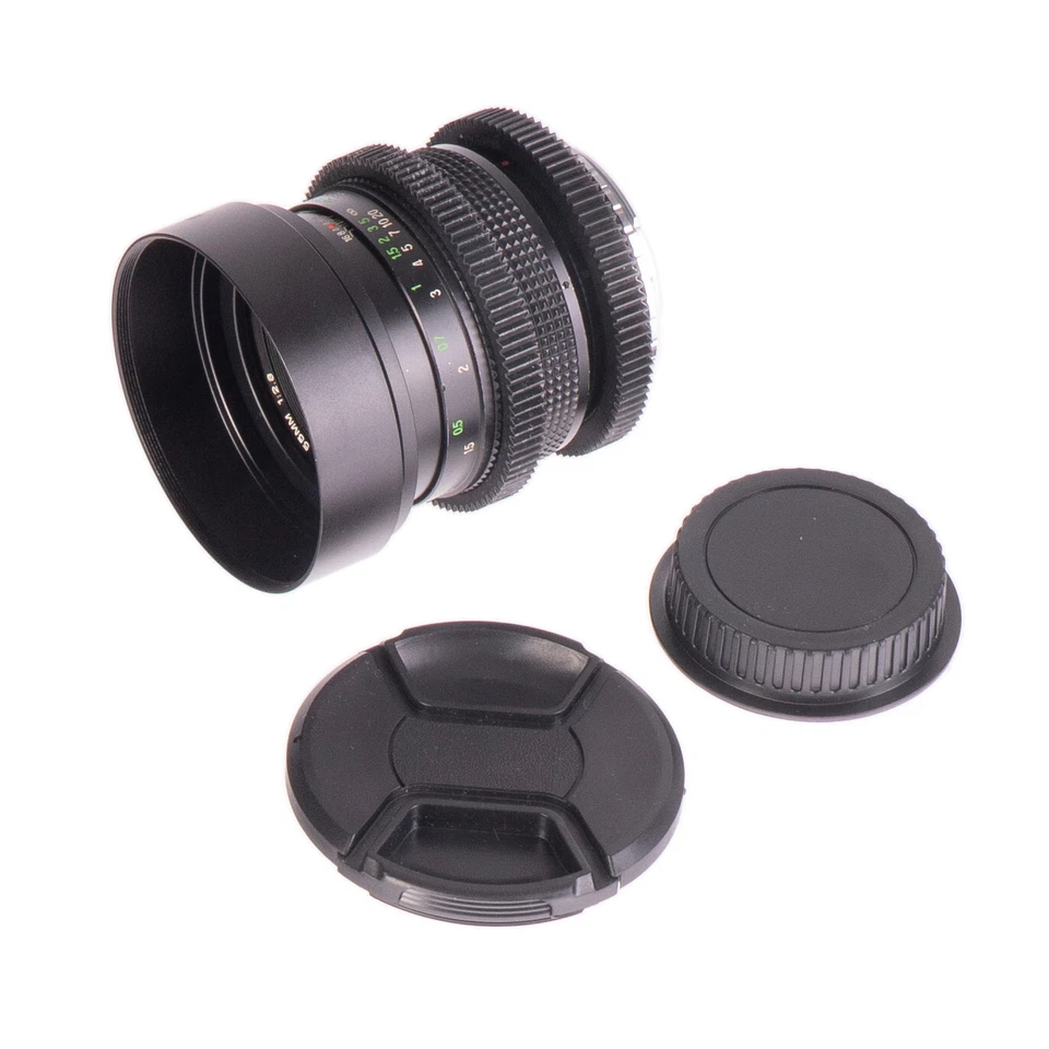 Vivitar MC Macro 55mm F2.8 Cine Mod Lens for Canon EF – Sharp & Smooth Focus! - Image 1 of 4