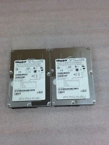 2x Maxtor Atlas 10K V-073 Sas Hard Drive 8J073s0028854 73Gb Sas 3.5" FREE SHIP - Picture 1 of 10