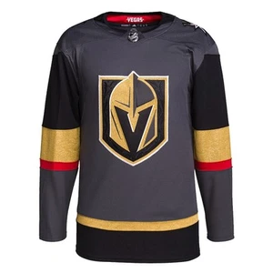 adidas Vegas Golden Knights Home Authentic Hockey Jersey Mens Size 54 XL HB6669 - Picture 1 of 3