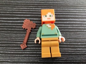 Lego Alex With Gold Legs (min047) Minifigures Minecraft 21134